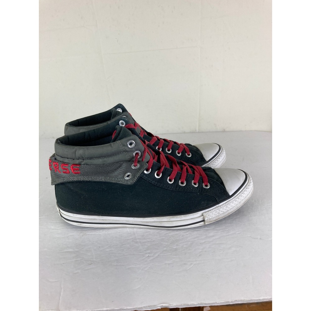 Converse Chuck Taylor All Star Mens 12 Mid Fold Over Sneakers Streetwear Grunge - Picture 5 of 12